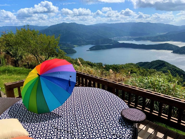 三方五湖レインボーライン天空テラスとうな重